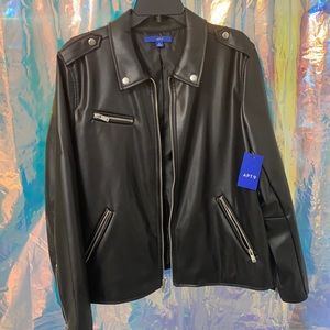 Apt 9 faux leather jacket, NWT